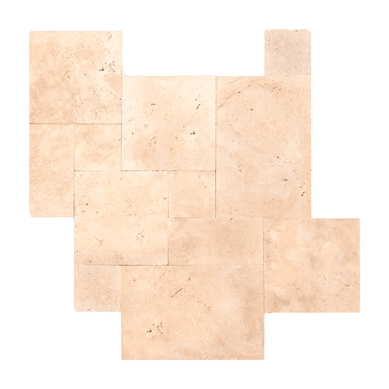 Натуральная плитка из травертина Ivory French Pattern лучшее для интерьера и экстерьера — RKS SLATE 