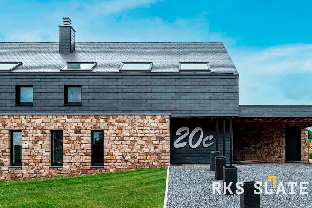 Фасадный камень: купить натуральный камень для отделки фасада дома - виды, свойства, цена за м2 — RKS SLATE
