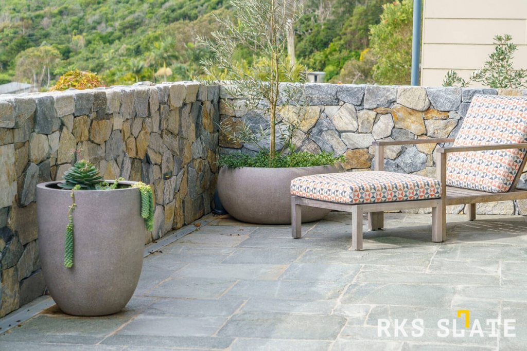 Облицовочный камень RKS SLATE для цоколя - Кварцит Nordic Blend Country