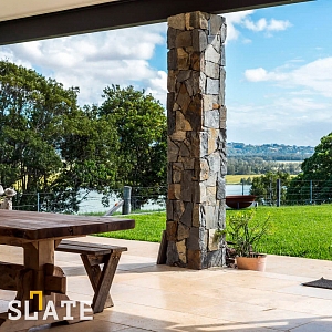 Декоративный камень для наружной отделки RKS SLATE Beige Grey Quartz Loose