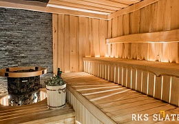 3D мозаика из камня RKS SLATE Кварцит Monsoon Black Rockface