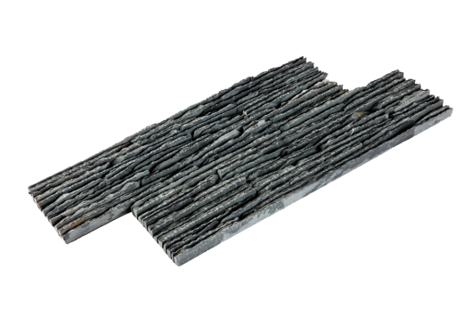 3D мозаика из натурального камня RKS SLATE Сланец Black Waterfall Pencil