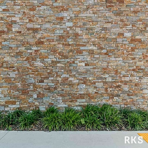 Фасадный камень для наружной отделки дома RKS SLATE Beige Quartz Strips