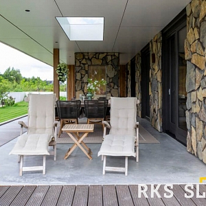 Декоративный отделочный камень RKS SLATE Beige Grey Quartz Loose