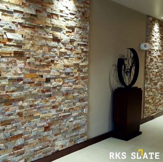 3D панели RKS SLATE Сланец Beige Slate Classic облицовка стен натуральным камнем