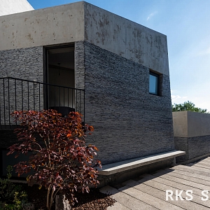 Отделочный наружный камень RKS SLATE Сланец Black Waterfall Pencil