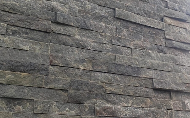 Поставка 3D панелей RKS SLATE Кварцит Green Quartz Classic на объект г. Москва