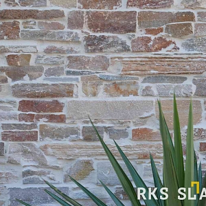 Камень фасадный облицовочный RKS SLATE Beige Quartz Strips