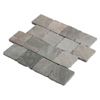 RKS Slate Sandstone Belgian Grey 100х100 мм. Прочная тротуарная плитка и плитка для пола из натурального песчаника. Лучшая цена на плитку из камня песчаник
