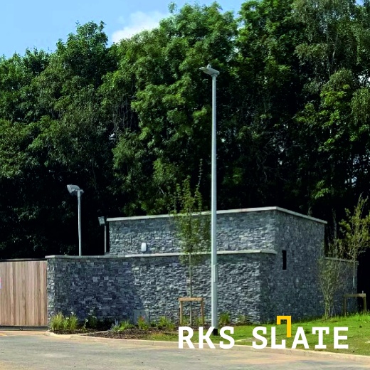 3D панели RKS SLATE Гранит Sesame Grey Country в экстерьере
