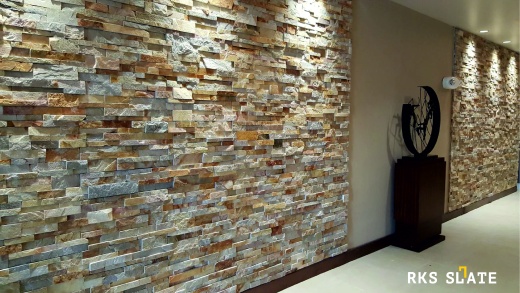 3D панели RKS SLATE Сланец Beige Slate Classic облицовка стен натуральным камнем