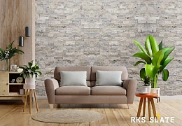3D панели RKS SLATE Травертин Silver Travertin