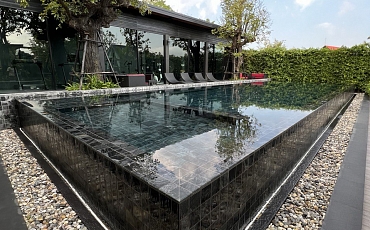 Сланцевая плитка Silver Grey Matrix Honed: элегантное решение для вашего экстерьера