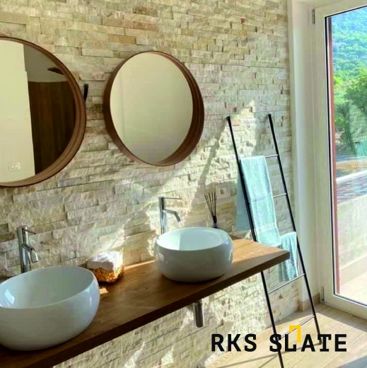 мозаика из натурального камня в интерьере