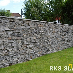 Камень для цоколя дома натуральный RKS SLATE Кварцит Boston Blend Country