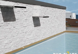 3D панели RKS SLATE Кварцит White Quartz Modern