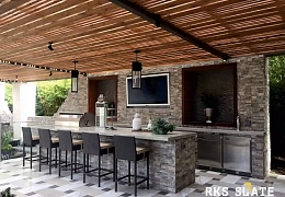 3D панели RKS SLATE Травертин Silver Travertin