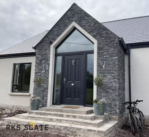 Стеновые панели из камня RKS SLATE Сланец Black Slate Country