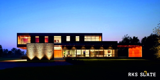 Облицовка фасада и стен натуральным камнем 3D панели RKS SLATE Сланец Beige Slate Classic