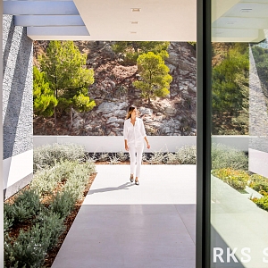 Камень фасадный облицовочный 3D мозаика из камня RKS SLATE Сланец Black Pencil