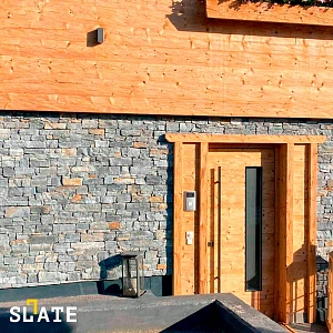 Камень для цоколя дома натуральный RKS SLATE Кварцит Nordic Blend Country