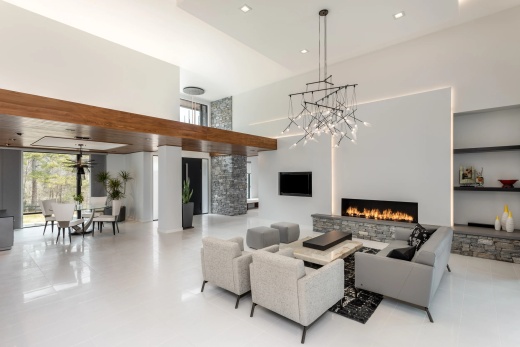 3D панели из природного камня, выполненные из кварцита Nordic Blend Country