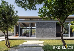 3D панели RKS SLATE Сланец Black Waterfall Pencil