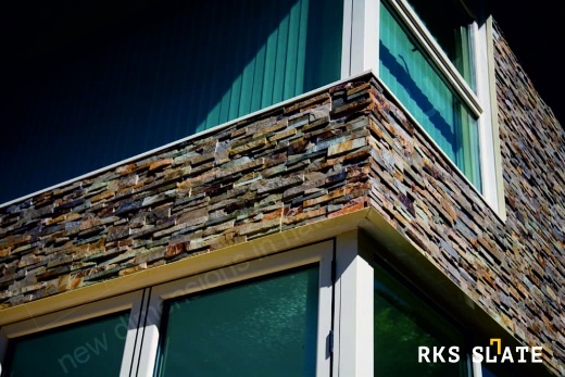 3D мозаика из камня RKS SLATE Сланец Rusty Slate Rockface в облицовки дома