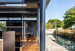 3D панели RKS SLATE Сланец Black Waterfall Pencil