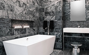 Преимущества использования натурального камня в интерьере — Сланец RKS SLATE Silver Grey Matrix Honed