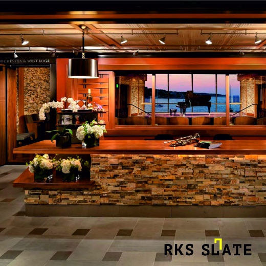 натуральный камень в интерьере