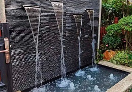 3D панели RKS SLATE Сланец Black Waterfall Pencil