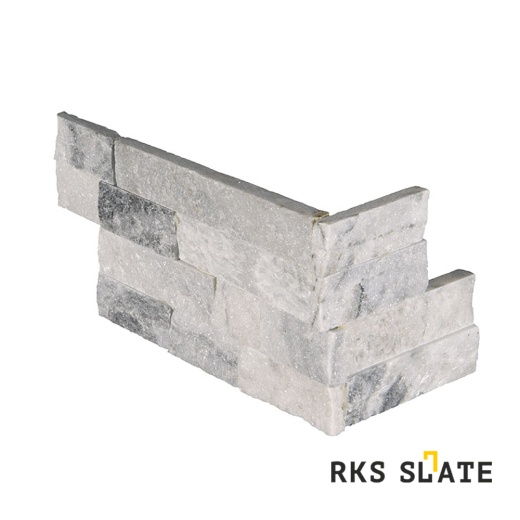 3D мозаика из камня RKS SLATE Мрамор Woody Grey Classic. Оформление камина натуральным камнем