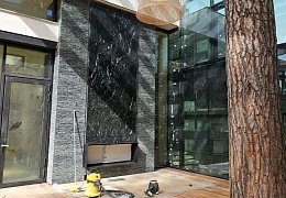 3D панели RKS SLATE Сланец Black Waterfall Pencil