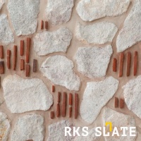 RKS SLATE Buff Travertine Loose для облицовки фасадов и интерьеров. Натуральный камень, прочный и красивый. Долговечность и элегантность. Быстрая доставка!