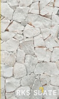 Облицовочный камень для фасада RKS SLATE Bianca Luna Marble Loose