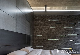 3D панели RKS SLATE Сланец Black Waterfall Pencil