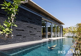 3D панели RKS SLATE Сланец Black Waterfall Pencil